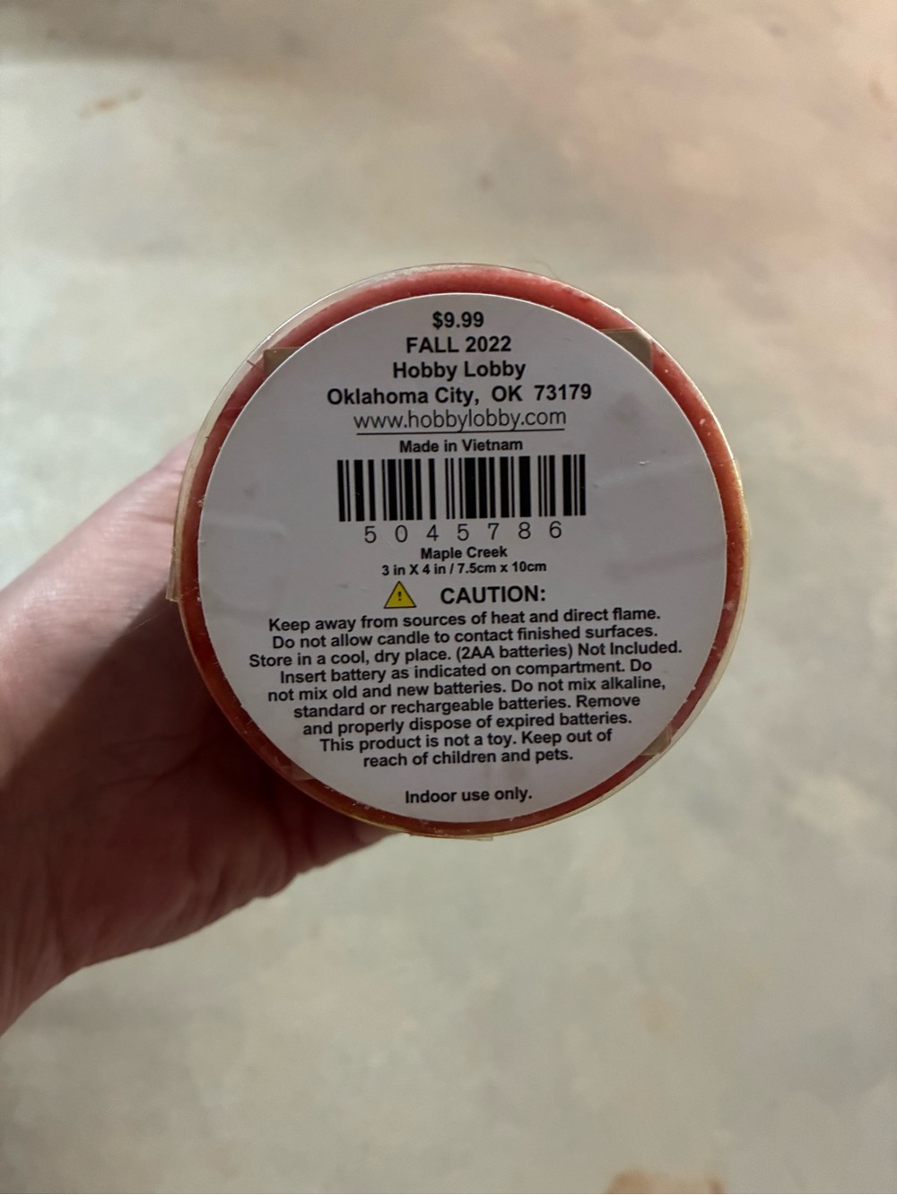 Flameless Scented Candle Set of 3 - Picture 9 of 9